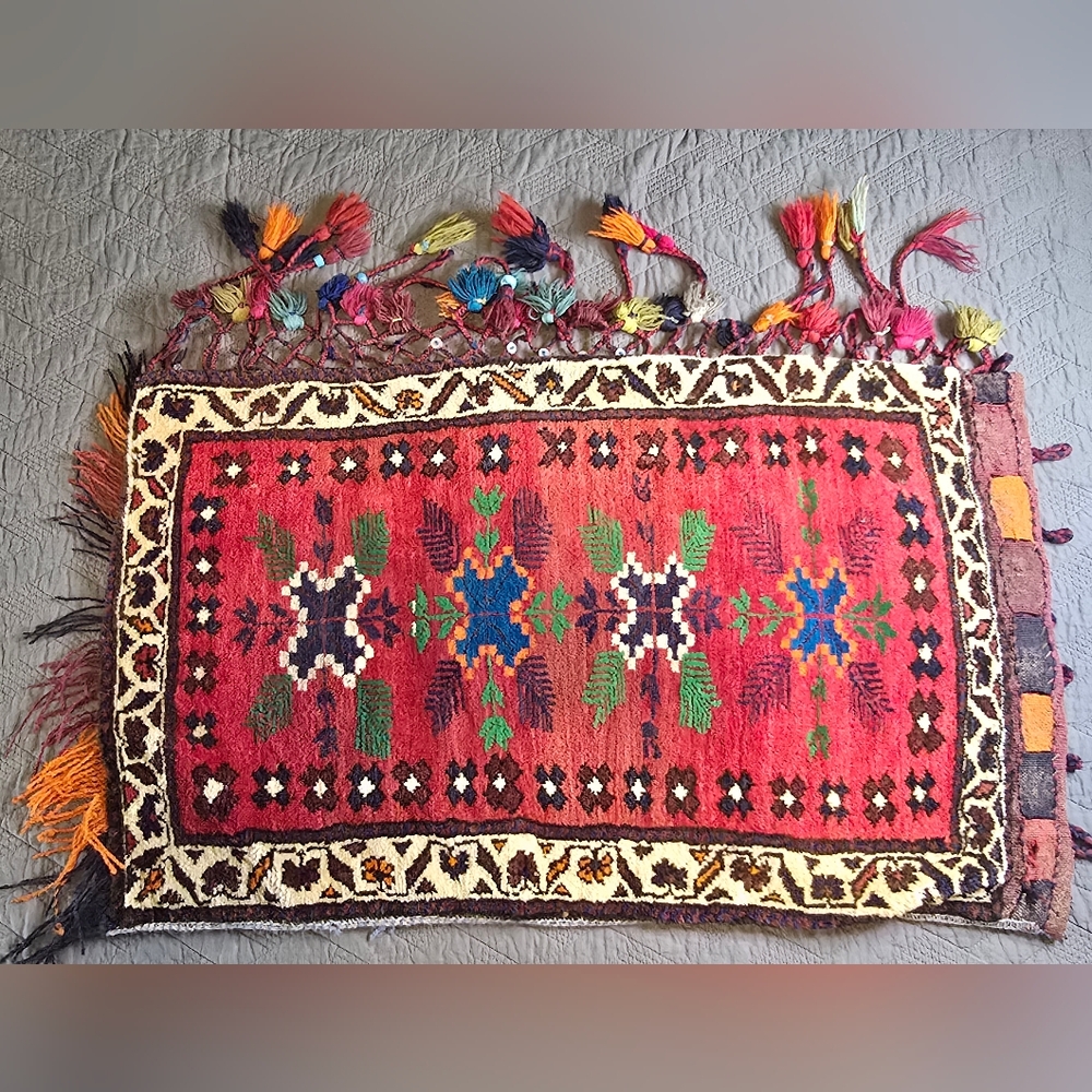 Colorfull Afghan Pillow Cover Rug